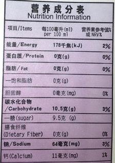 食品标签测试
